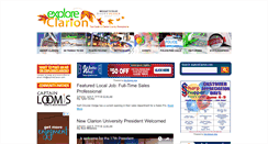 Desktop Screenshot of exploreclarion.com